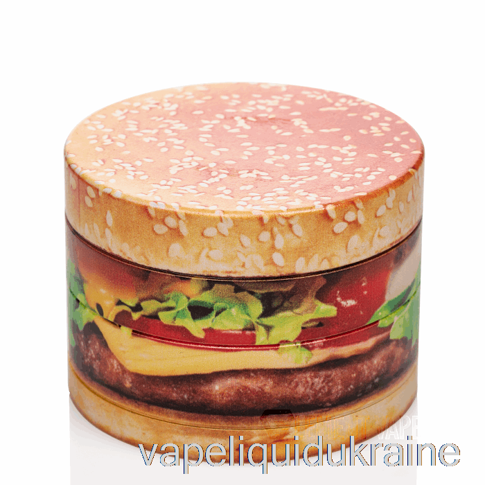 Vape Ukraine V Syndicate 2.5inch 4-Piece SharpShred Dine-in Grinder Quarter Pounder